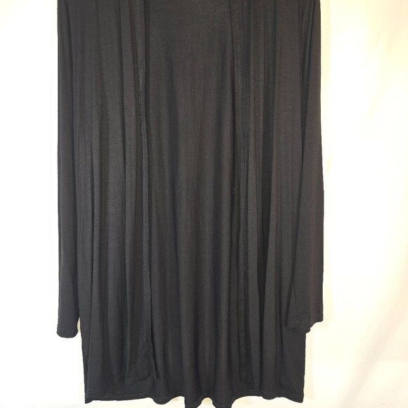 Black lightweight Cardigan with Suede Elbow patches - Picture 2 of 4